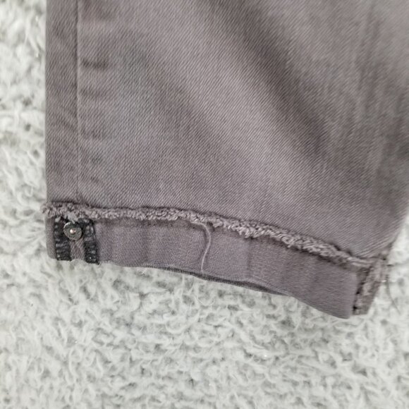 Democracy Jeans Womens 8 Flexellent Gray Stretch Mid Rise Cropped *Read* - Picture 2 of 12